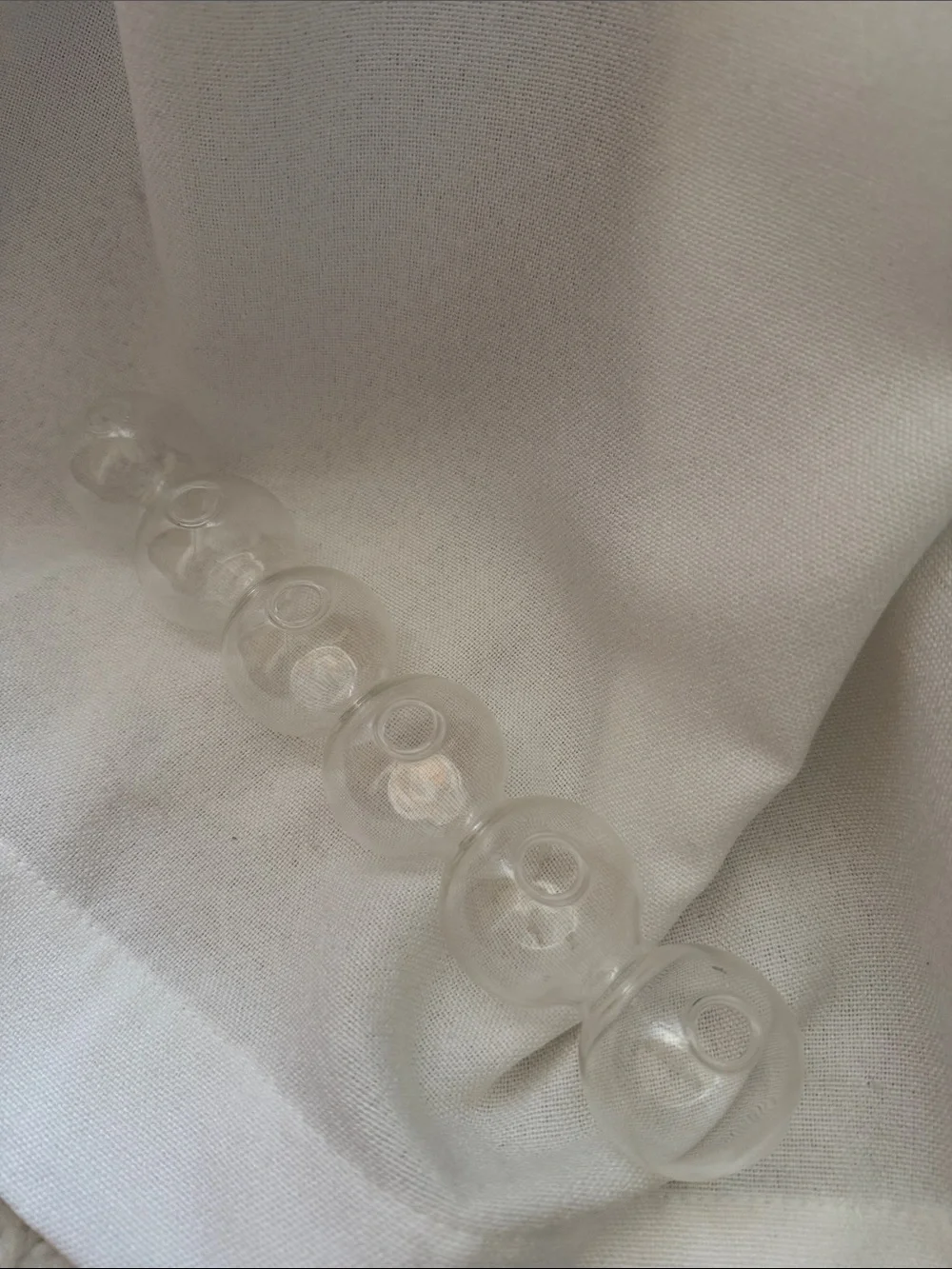 Glass Clear Bubble Bud Vase